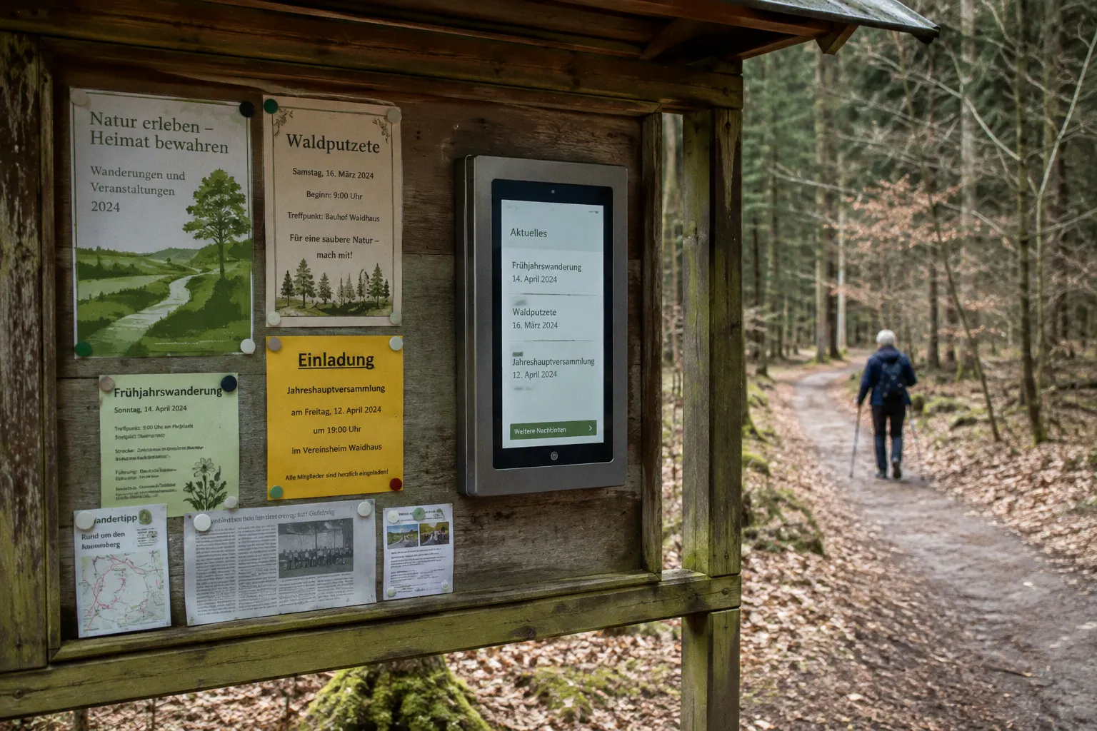 Dorf-App oder Schaukasten: Vereinsnachrichten im Dorf